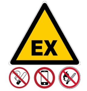 Signalisation d'accès à une zone ATEX